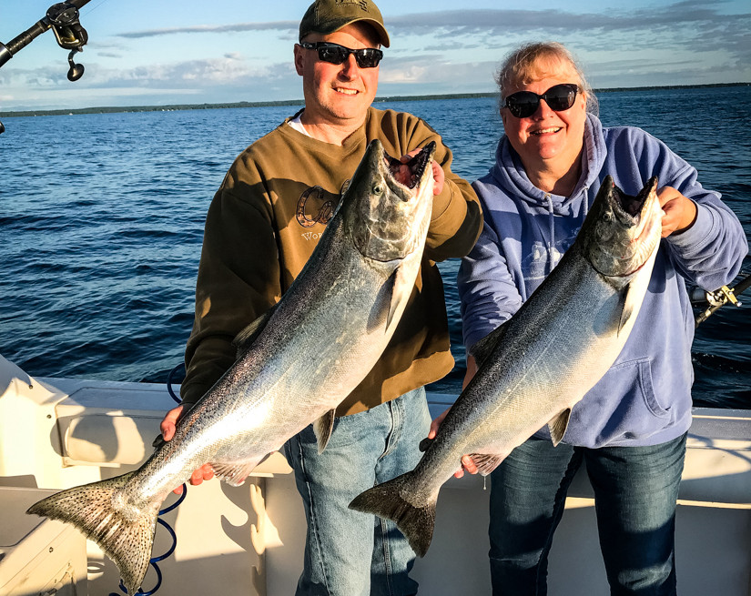 Lake Michigan Salmon Fishing